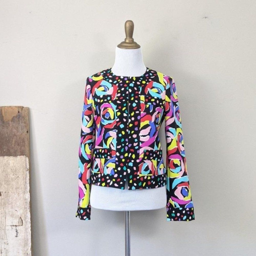 Boutique Moschino Multicolor Rose Print Jacket